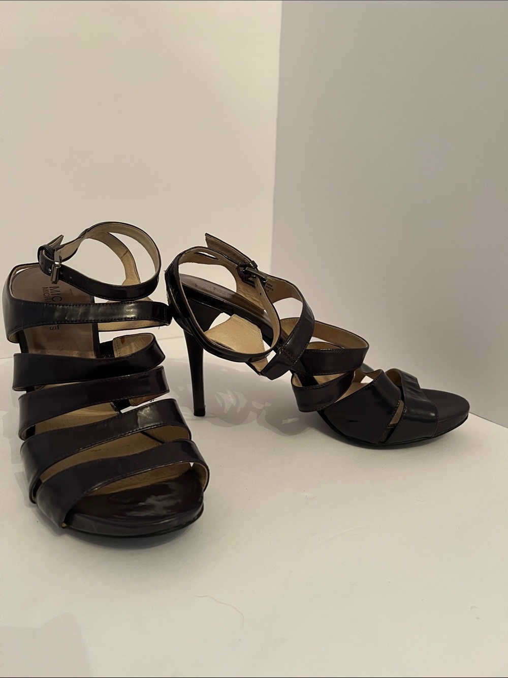 Michael Kors Black Strappy Stiletto Sandals